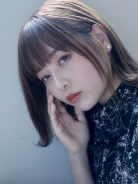 ラべリー 池袋(LOVELEY) 切りっぱなしボブ ヘアカラー 【池袋】