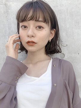 メイクス 表参道(MAKE'S omotesando) 【MAKE'S堀口】外ハネボブ/透け感グレージュ/前髪/イメチェン