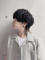 遊人セントラル(CENTRAL)&nbsp;[心斎橋/難波］アッシュブラック　ラフウルフ×インナーカラー