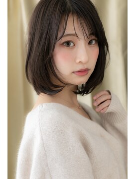 カバーヘア ブリス 上尾西口店(COVER HAIR bliss) シースルー前髪内巻きワンカール前下がりボブZ上尾20代30代40代!