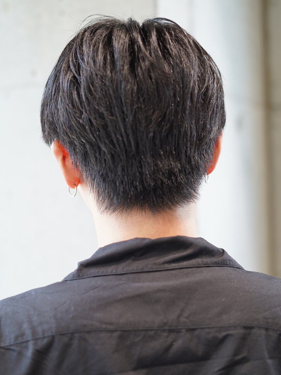 バームで簡単セット 刈り上げないツーブロックセンターパート