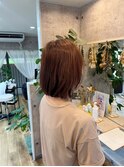 伊丹 美容室 無造作ボブ×バイオレット
