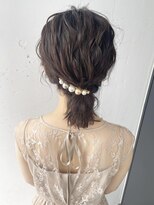 ボブ～ミディアムヘアセット　カジュアルポニーテール　mutsuki
