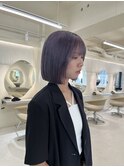 ボブ/ミニボブ/切りっぱなしボブ/ミディアム/ミディアムボブ