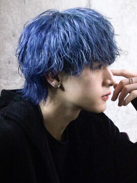 エルマーク 梅田中津(L-MARK) マッシュウルフメンズパーマスパイラルパーマツイスパ波巻き