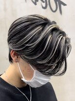 メンズヘアセンス 渋谷(MEN'S HAIR SENSE)&nbsp;毛流れセンターパートハイライトカラー