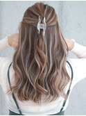 ハイライトショートヘアレイヤーカットダブルカラー