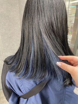 ドレスヘアーガーデン(DRESS HAIR GARDEN) インナーカラー × navy