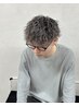 カット＋パーマ各種＋ホワイトメッシュ　￥25500