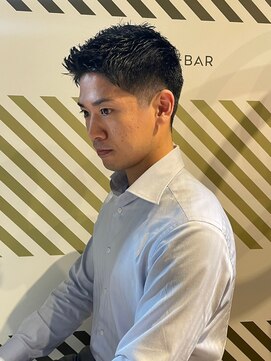 バーバーバー アカバネ(BARBER-BAR AKABANE) 出来る男のクルーカット フェード×アップスタイル#3