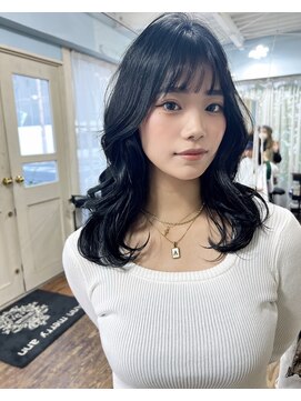 アンメリーアン(Ann merry ann) ブルーシルバーアッシュブルージュ透明感グラデーションカラー