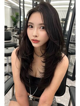 ランズ(LANDS) レイヤーカット 【韓国ヘア 大阪 梅田】