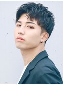 ビジネス 爽やか ニュアンスパーマ　ナチュラル 好感度