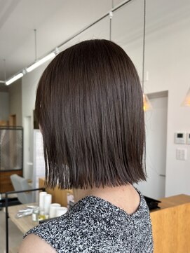 ミリ 奈良店(mm) ばつっとボブ/透明感カラー/韓国/髪質改善/奈良駅/奈良/