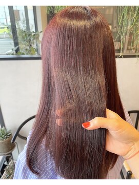 アチーブリス(achieve Liss) ラベンダーピンクブリーチなしカラー髪質改善トリートメント