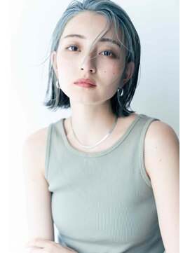 トクテ 高円寺(tokute) くびレイヤーエモージュ前髪ピンクベージュワンカール【高円寺】