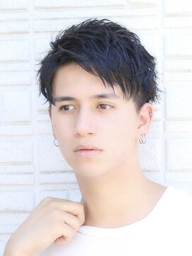 ハレ ヘアサロン(Hale hair salon) 【Hale】ブルーブラックNo3265韓国マッシュスパイキーショート