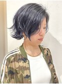 ブルーバイオレット　ショートヘア