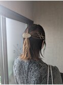 ハーフアップスタイル