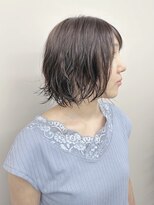 モリオ(morio)&nbsp;＊ゆるふわパーマボブ外ハネボブ大人ボブ顎ラインボブ内巻きボブ