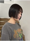 切りっぱなしボブ大人ボブレイヤーボブ髪質改善
