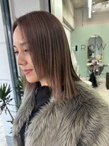 イロウ 山口どうもん店(IROW)&nbsp;ダブルカラー　ブリーチ/ミルクティーベージュ/髪質改善【山口】