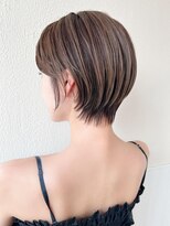 アフロート エル 大阪(AFLOAT L)&nbsp;耳かけショートボブ/30代/40代/50代/くすみベージュ