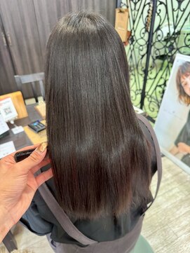 マイ ヘア デザイン 岡崎(MY hair design) 大人可愛い愛されツヤ髪ロング＊カーキベージュ＊20代