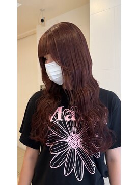 ヘアカロン 熊本下通店(Hair CALON) ブリーチなしカラー/チェリーレッド/ワインレッド/暖色カラー