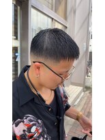 パウダーヘアー(powder hair) スキンフェード クロップ