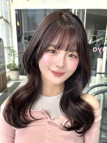 ミンクス 原宿店(MINX) ミディアム 前髪カット シースルーぱっつん 顔まわり