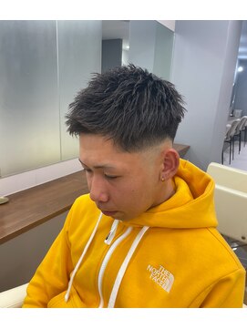 アレス バイ シカ 神戸三宮元町店(ALLES by Cica) フェードジェットモヒカン