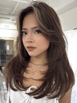 ヨロ 渋谷(YOLO) 韓国ヘアーハッシュカットレイヤーカットハイライトカラー