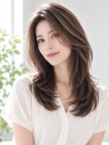 ヘアー ミッション 心斎橋店(hair Mission)&nbsp;白髪ぼかし/ハイライト/大人女性/グレイカラー/まろやかブラウン