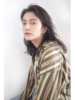 アンド(AND)&nbsp;レイヤー　ミディアム　地毛風カラー　デジタルパーマ　中目黒