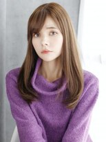 ヘアメイク ナル(hair make nalu) 透け感ベージュのナチュラルストレート