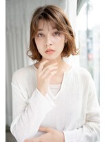 マグノリア オモテサンドウ(MAGNOLiA Omotesando) 柔らかエアウェーブで大人かわいいフェザーバングフレアボブ