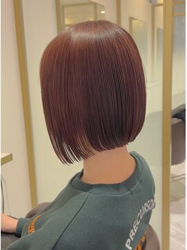 アルカディア(Arcadia) #ボブ#ツヤツヤカラー#ピンクベージュ