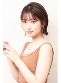 耳掛け外ハネボブ ハイライト インナーカラー
