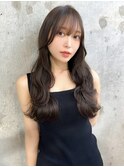 韓国風前髪×シルキーベージュ【髪質改善/新宿/マッシュパーマ】