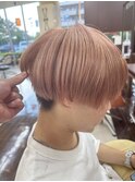 マッシュ×ホワイトピンクベージュ