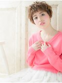 mod's姪浜/短めバングインナーグレージュ小顔マッシュパーマh