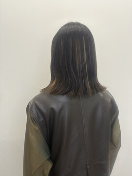 ゼンドットカラスマ(Zen.karasuma) 地毛風ストレート×ハイライトベージュ