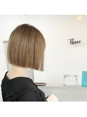 【Three萩原/大分/miya】ハイトーンボブ