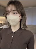 レイヤーカットインナーカラーイヤリングカラー色落ち綺麗表参道