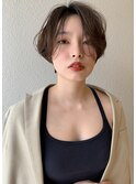 札幌ショート　大人かわいいパーマ　ハンサムショート