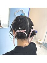 カリーノ(carino)&nbsp;編み込みツインお団子