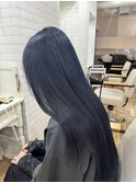 ネイビーブルー10代20代透明感カラー/暗めカラー