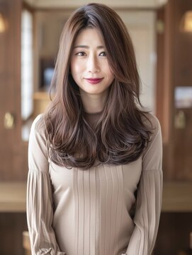 アルトリスト(Altruist Aging×HAIR&SPA) ★ダークアッシュ大人ガーリーボブ着物ミディアムレイヤーカット