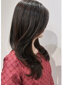 似合わせナチュラルセミロングレイヤーフェミニン20代30代40代